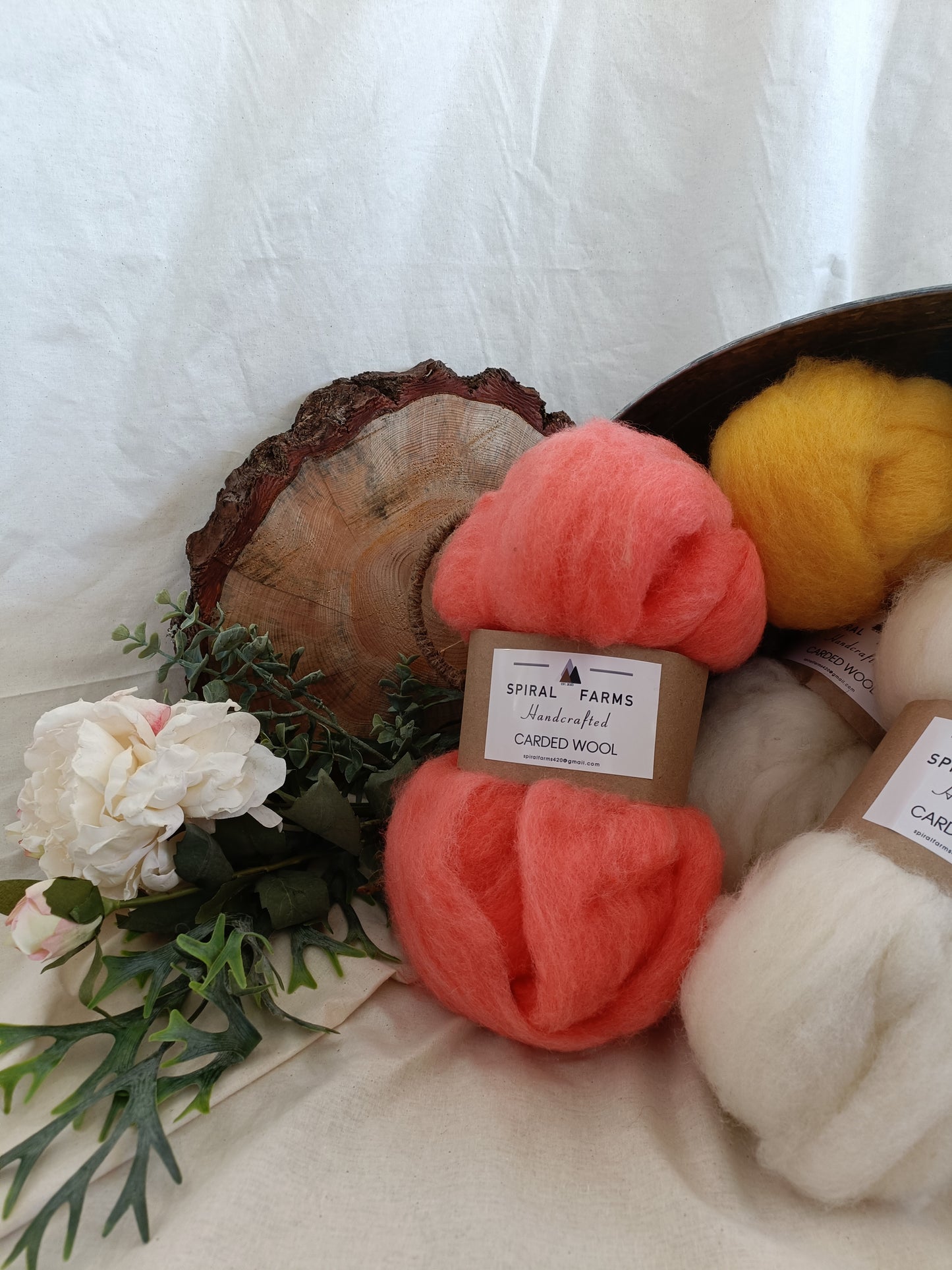 Carded Lamb's Wool Bubble Gum