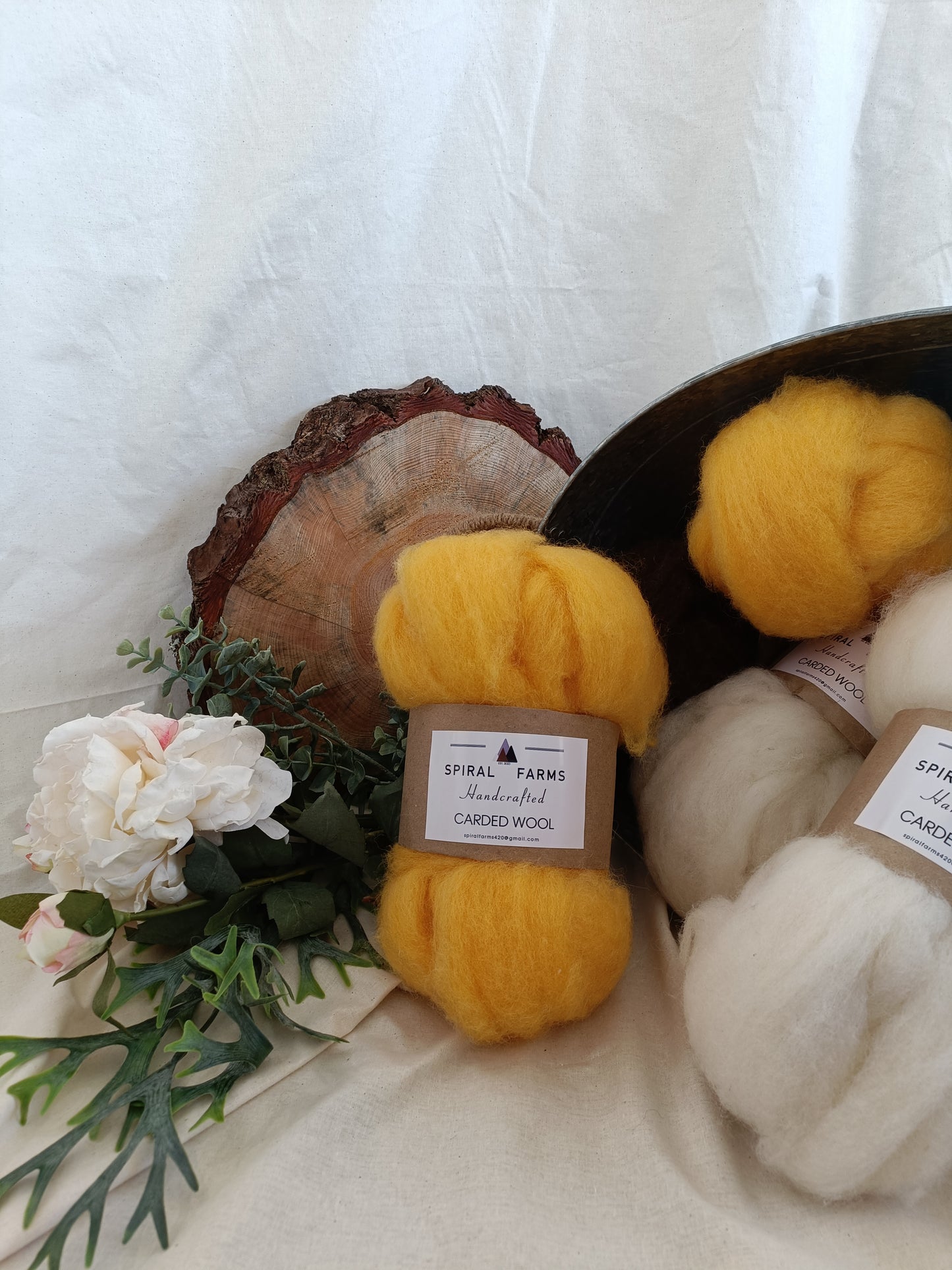 Carded Lamb's Wool Honey