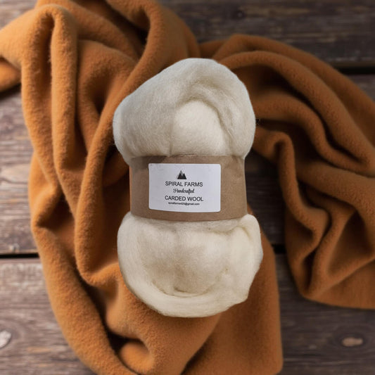 Carded Lamb's Wool Vanilla
